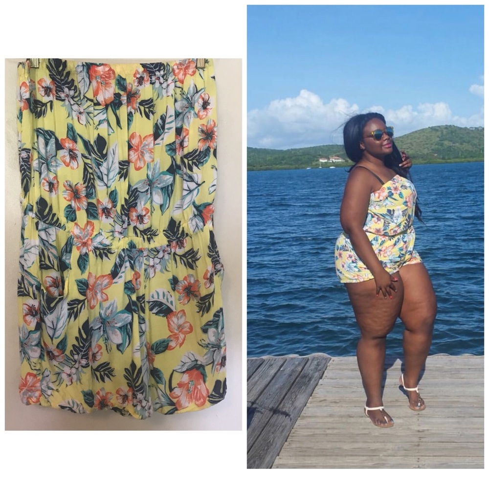 SOLD Plus size romper with Pockets